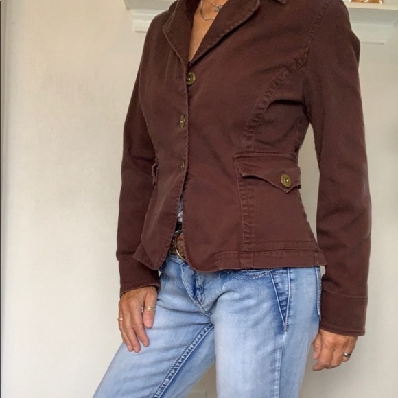 F. L. Jeans Button Front Jacket Size L - Picture 2 of 8